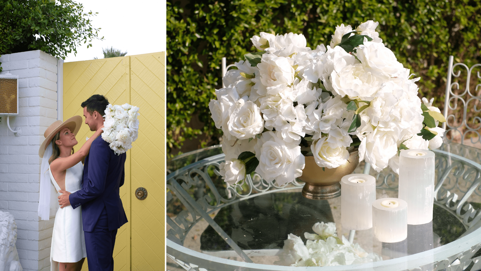 White Rose June Birth Flower Decor