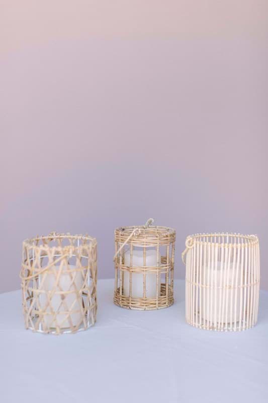 Picture of Cane Lanterns Set of 3 (Medium)