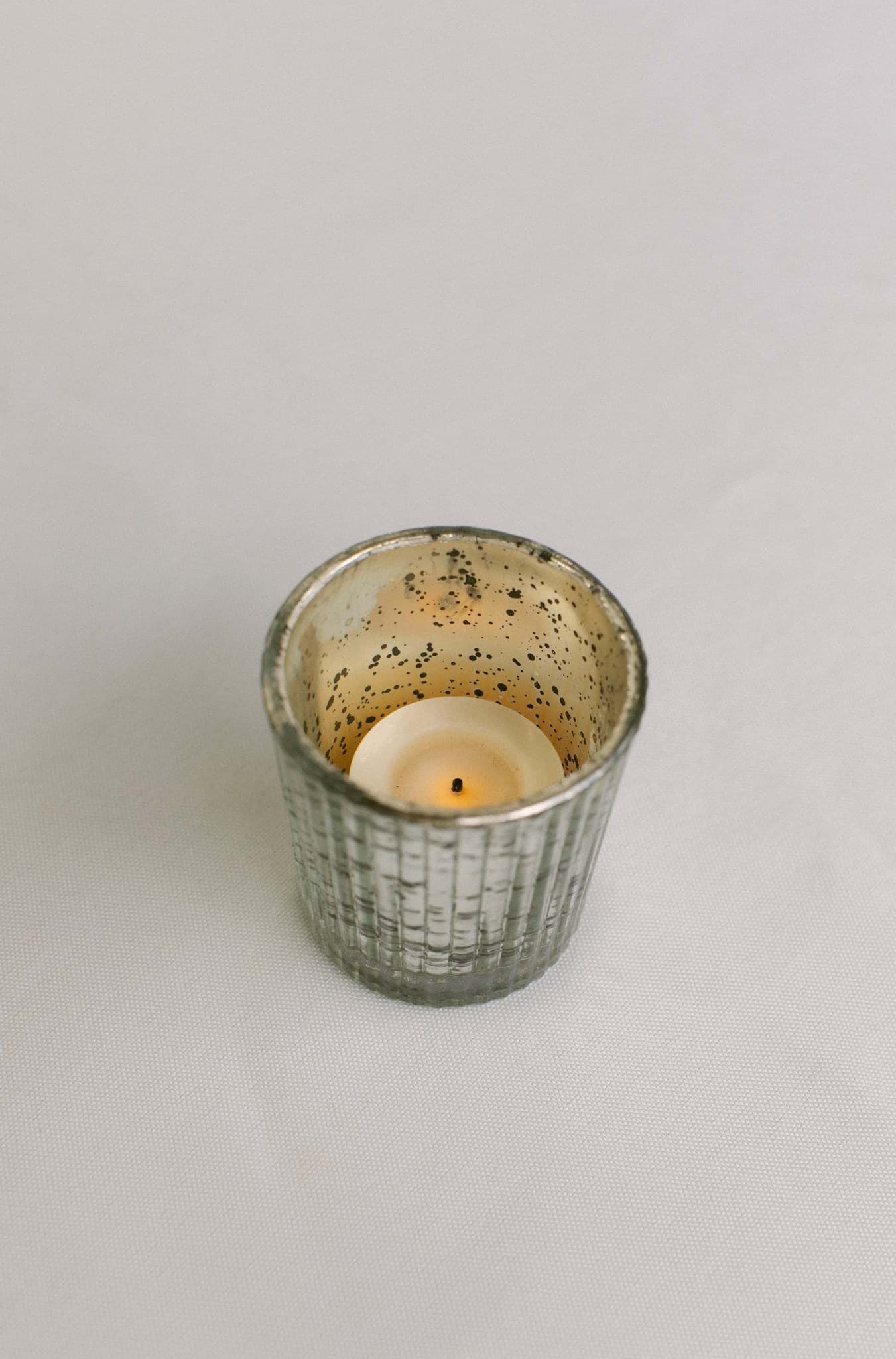 Picture of Silver Glass Votives (Set of 12)