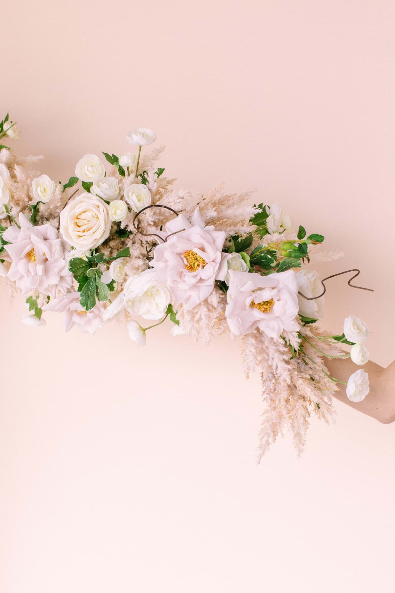 Honeysilk Ribbon - SnowPremium Silk Flowers  Wedding Flowers by Something  Borrowed Blooms