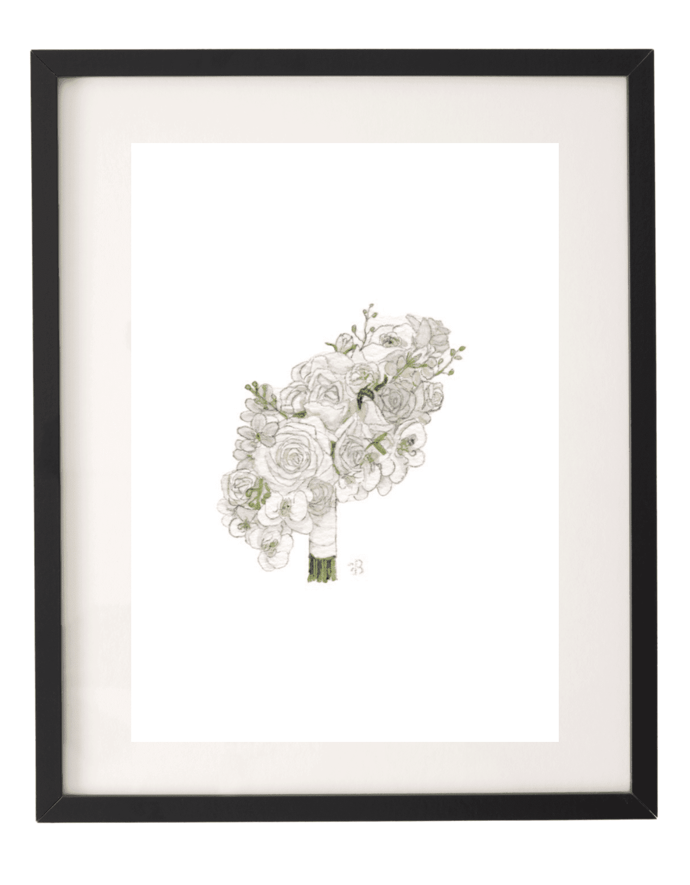 Picture of Wren Hand-tied Watercolor Print