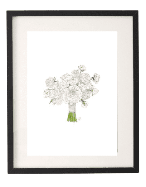 Picture of Audrey Hand-tied Watercolor Print