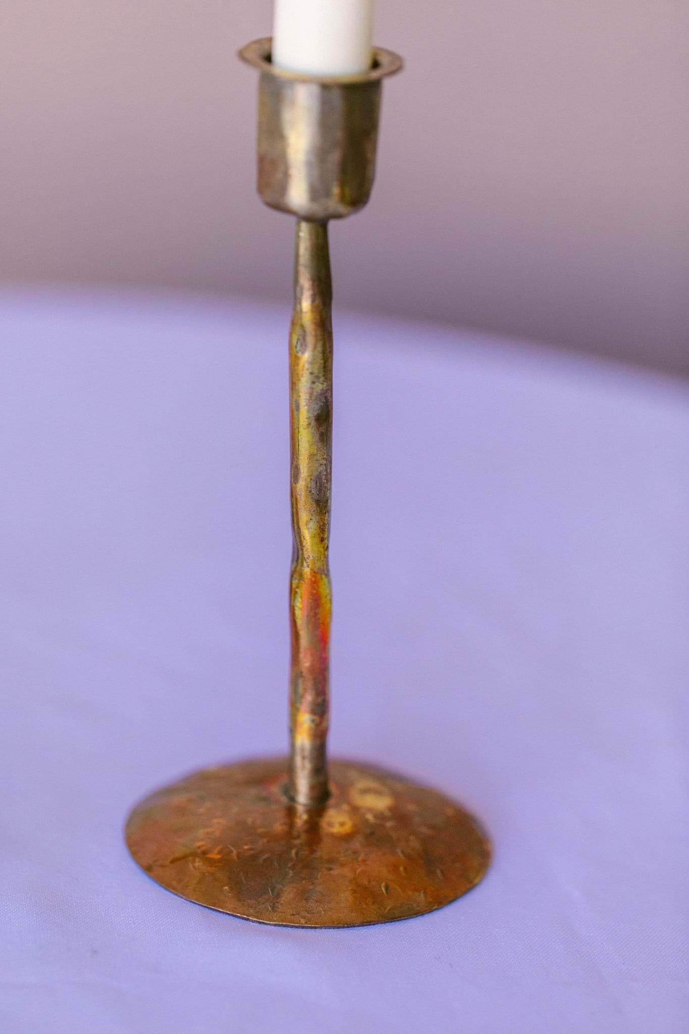 Picture of Burnt Copper Candlesticks Set of 3