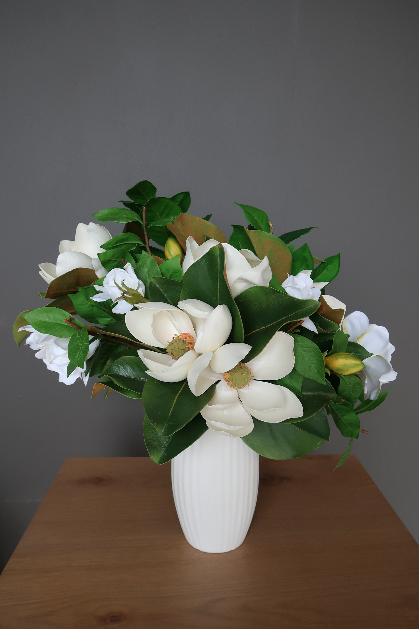 Picture of Ribbed White Vase