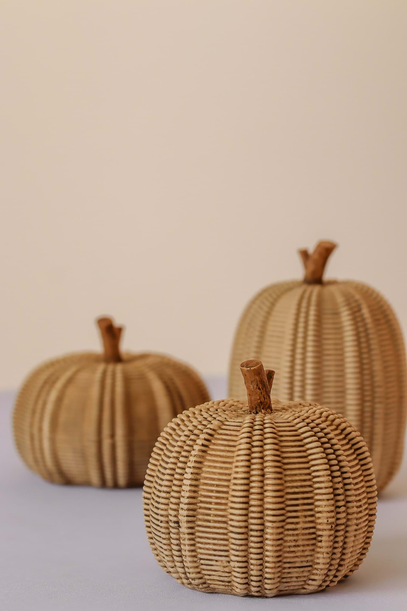 Picture of Rattan Pumpkins (Set of 3)