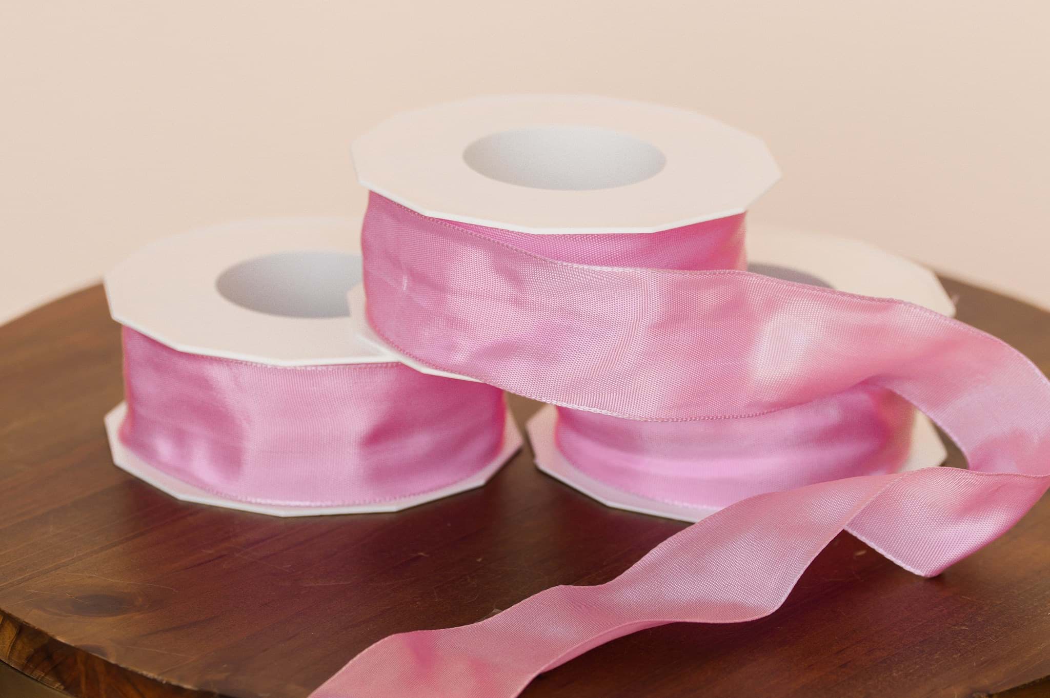 Picture of French Wired Ribbon - Summer Pink
