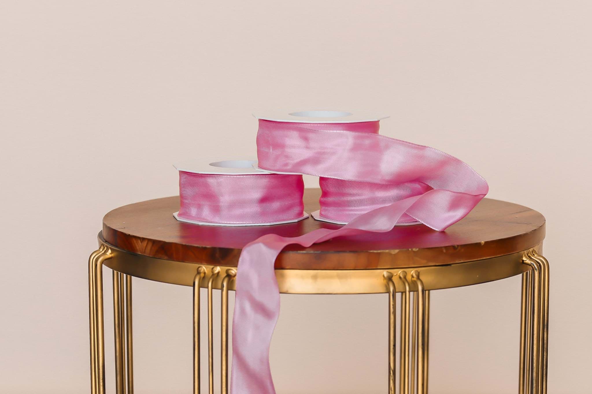 Picture of French Wired Ribbon - Summer Pink