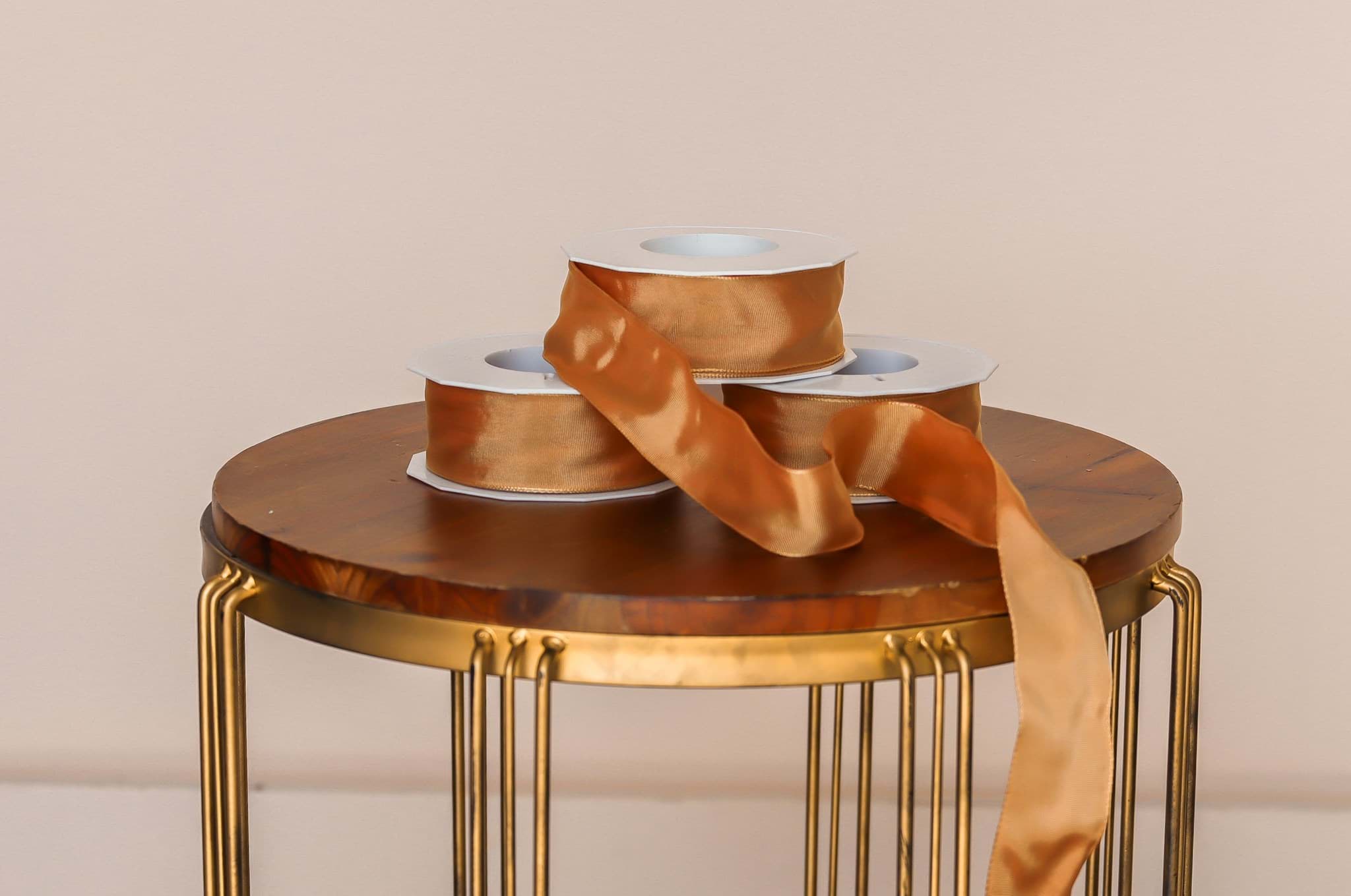 Picture of French Wired Ribbon - Sandstone