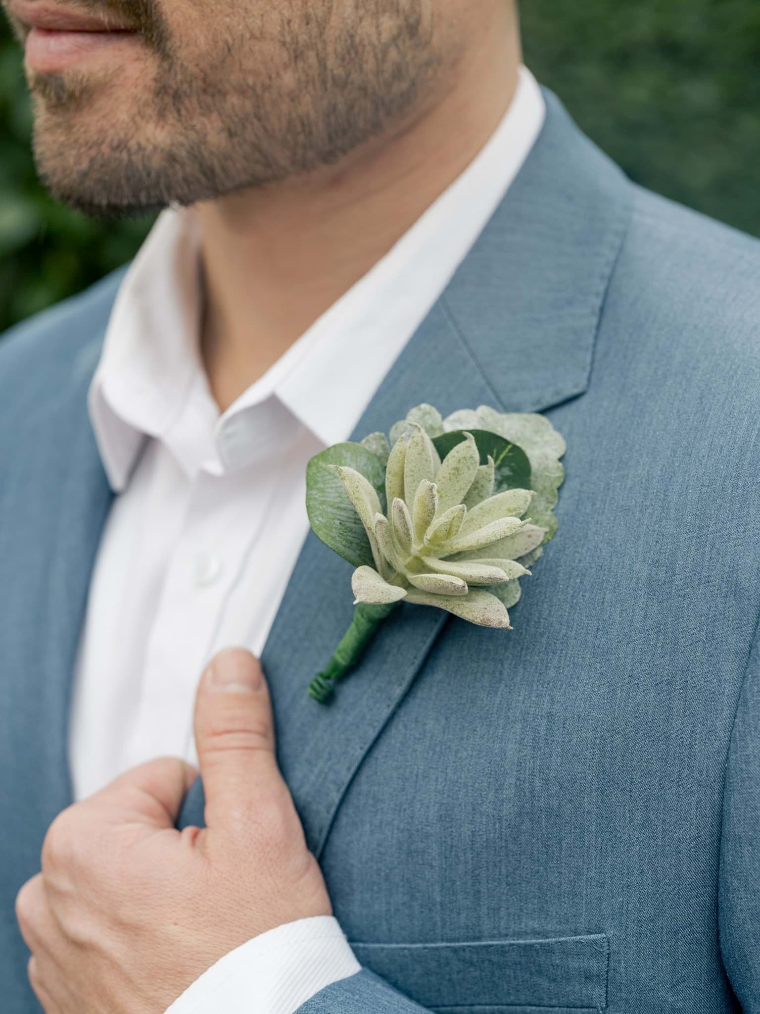 Picture of Stella Boutonniere (Green Sedum)