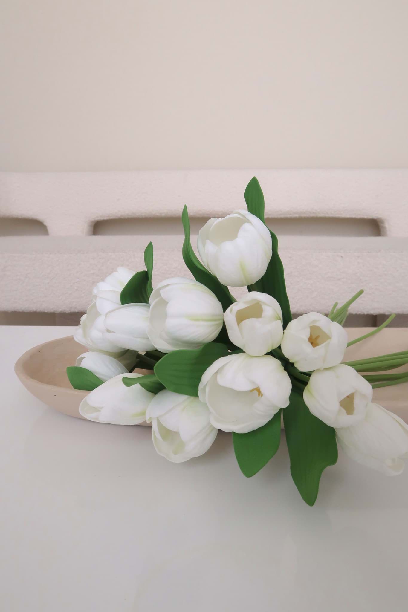 Picture of Real Touch White Tulip Bundle